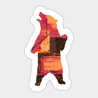 Colorful mama bear Sticker